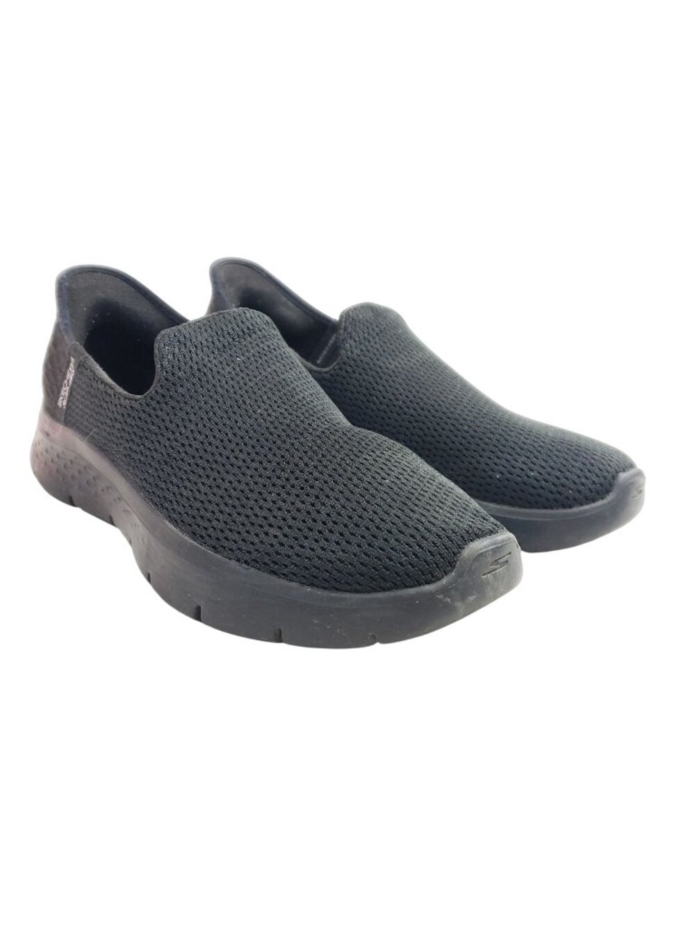 Skechers Womens Size 9.5 Go Walk Slip-Ins Hands-Free Shoes Black Comfort Slip-On